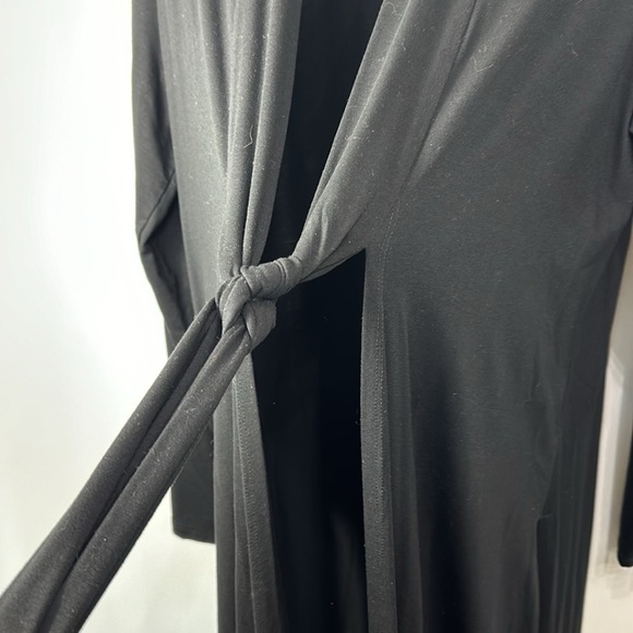 Eileen Fisher Black Kimono Cardigan find tinsel jersey size medium.NWT - Picture 4 of 13